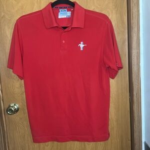Red Cutter and Buck Ford Mustang CB Dry Tec polo size medium